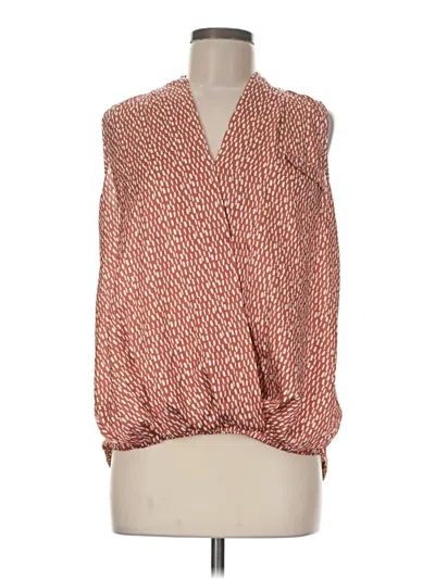 Pre-owned Left Coast By Dolan Sleeveless Blouse In Red