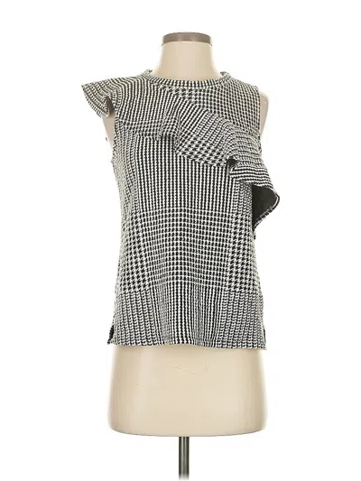 Pre-owned Left Coast By Dolan Sleeveless Blouse In Silver