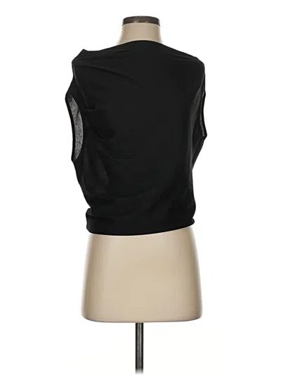 Pre-owned Left Coast By Dolan Sleeveless Top Black One Shoulder Neckline Tops