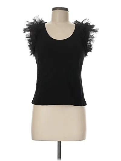 Pre-owned Left Coast By Dolan Sleeveless Top Black Sweetheart Neckline Tops