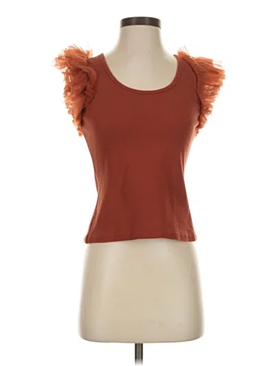 Pre-owned Left Coast By Dolan Sleeveless T-shirt In Brown