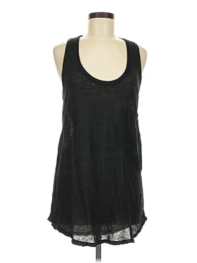 Pre-owned Left Coast By Dolan Tank Top Black Halter Neckline Tops