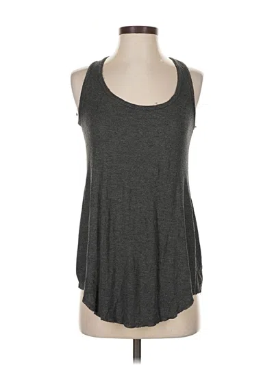 Pre-owned Left Coast By Dolan Tank Top Gray Halter Neckline Tops