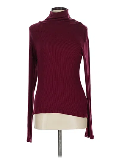 Pre-owned Left Coast By Dolan Turtleneck Sweater In Burgundy