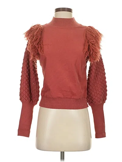 Pre-owned Left Coast By Dolan Turtleneck Sweater In Red