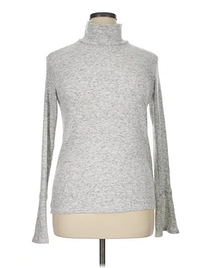 Pre-owned Left Coast By Dolan Turtleneck Sweater In Silver
