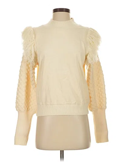 Pre-owned Left Coast By Dolan Turtleneck Sweater In White