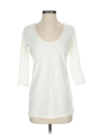 Pre-owned Left Coast Original 3/4 Sleeve T-shirt In White