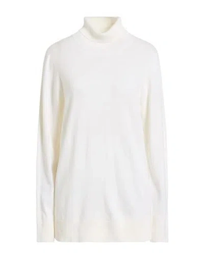 LEFT END LEFT END WOMAN TURTLENECK IVORY SIZE 10 VIRGIN WOOL, VISCOSE, CASHMERE