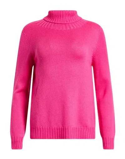 Left End Woman Turtleneck Pink Size 4 Virgin Wool