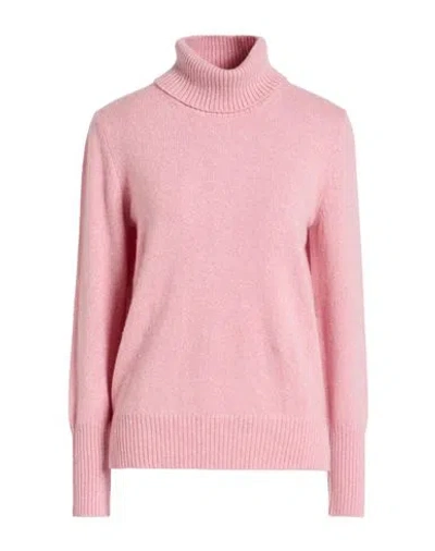 Left End Woman Turtleneck Pink Size 8 Cashmere