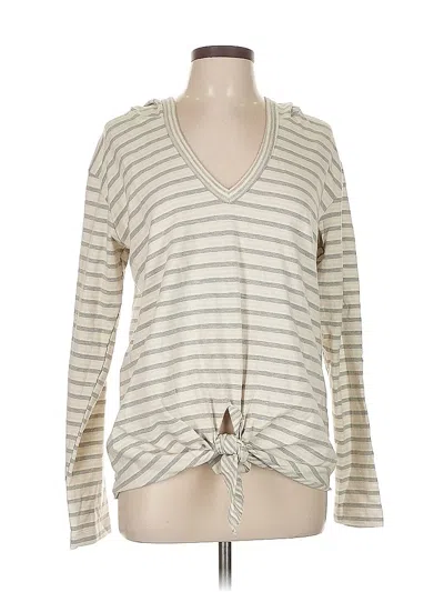 Pre-owned Left Of Center Cardigan Sweater In White