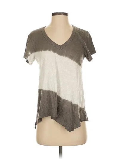 Pre-owned Left Of Center Short Sleeve T-shirt In Gray