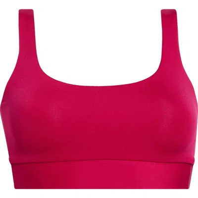 Left On Friday Double Scoop Bikini Top In Red