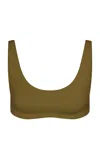 Left On Friday Escape Bikini Top In Green