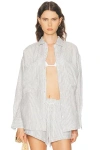 Left On Friday Getaway Button Down Shirt In White