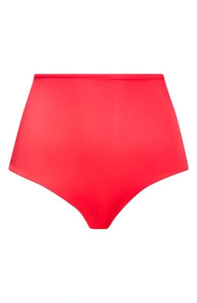 Left On Friday Hi Tide High Waist Bikini Bottoms In Red