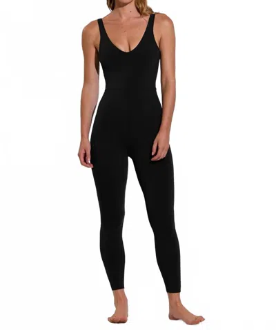 Left On Friday Plunge Playsuit - 27" In Jet In Multi