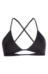 Left On Friday Reef Bikini Top In Black