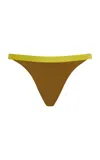 Left On Friday Salty Bikini Bottom In Green