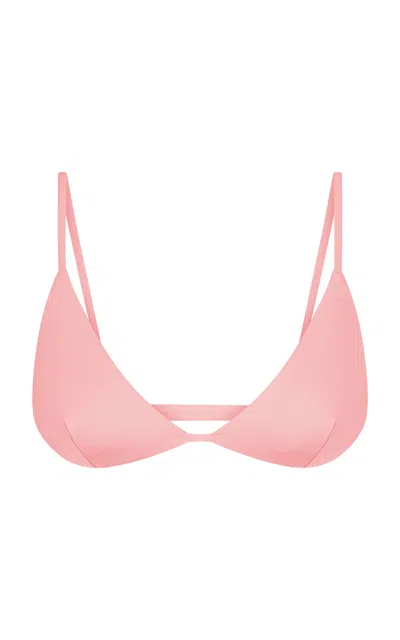 Left On Friday Sandy Bikini Top In Light Pink