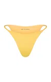 Left On Friday Skinny Dip Bikini Bottom In Yellow