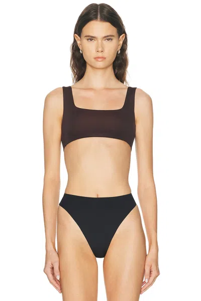 Left On Friday Streamline Bikini Top In Black