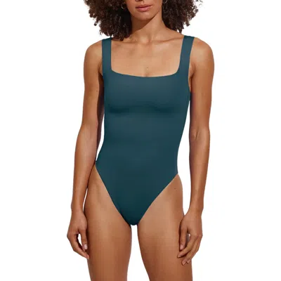 Left On Friday Streamline One-piece Swimsuit In Blue