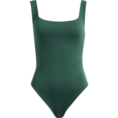Left On Friday Streamline One-piece Swimsuit In Green