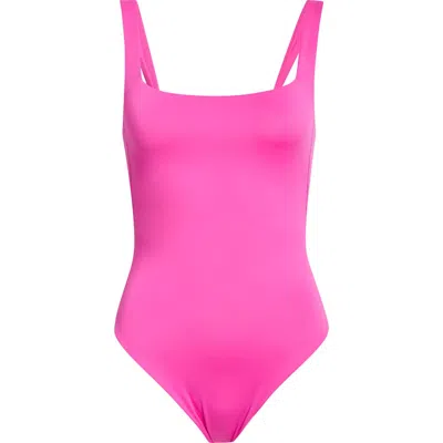 Left On Friday Streamline One-piece Swimsuit In Pink