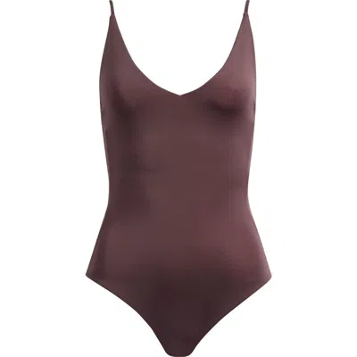Left On Friday Sunday One-piece Swimsuit In Brown