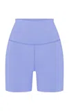 Left On Friday Super Moves Nylon-lycra Shorts In Blue