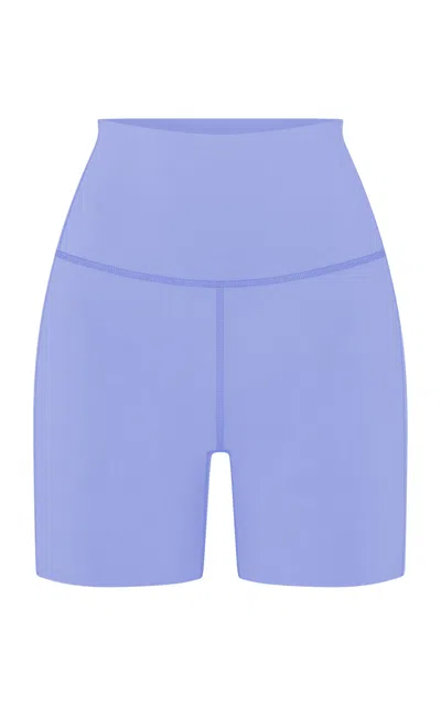 Left On Friday Super Moves Nylon-lycra Shorts In Blue