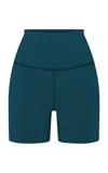 Left On Friday Super Moves Nylon-lycra Shorts In Dark Green