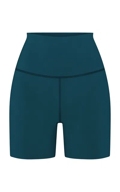 Left On Friday Super Moves Nylon-lycra Shorts In Dark Green