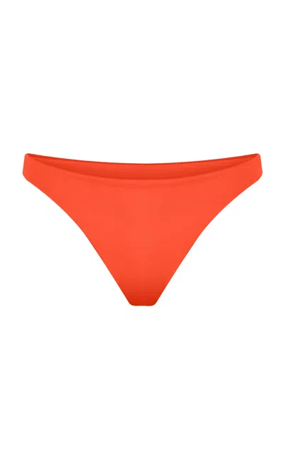 Left On Friday Wear To Nylon-lycra Bikini Bottom In Orange