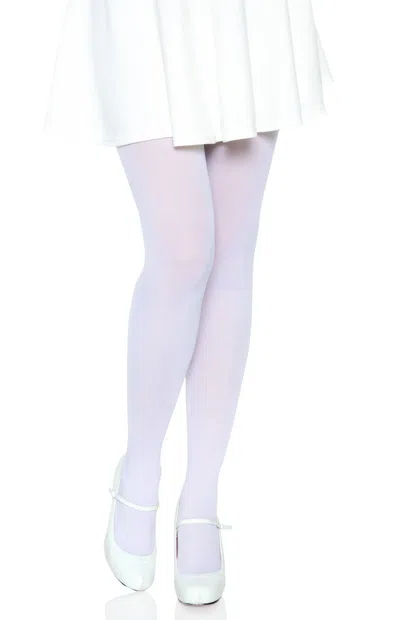 Leg Avenue Ari Nylon Tights In White