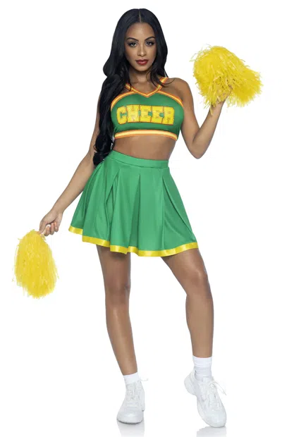 Leg Avenue Bring It Baddie Cheerleader Costume In Green