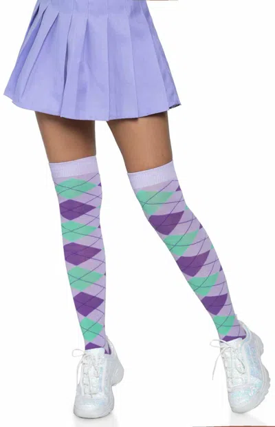 Leg Avenue Madeline Argyle Socks In Lavender In Purple