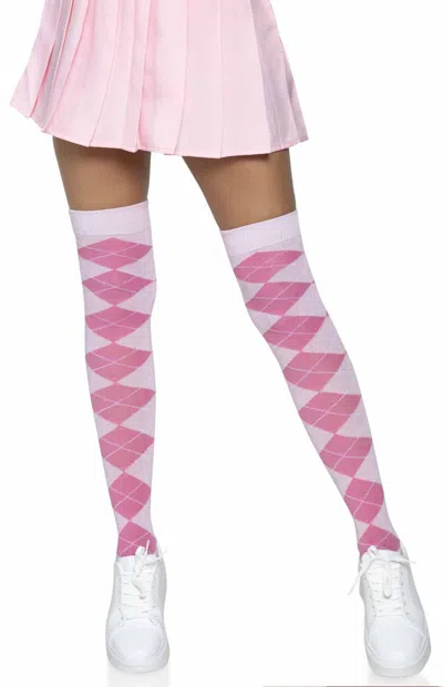 Leg Avenue Madeline Argyle Socks In Pink