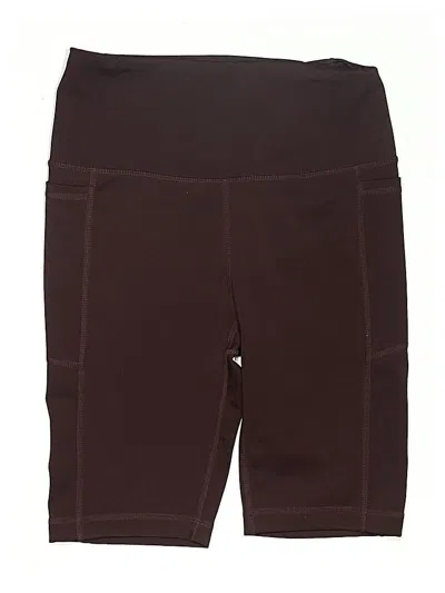 Pre-owned Leg3nd Athletic Shorts In Burgundy