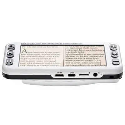 Legaci Portable Digital Magnifier, 5-inch Hd Electronic Video Magnifier For Low Version, 2x - 48x Electroni In White