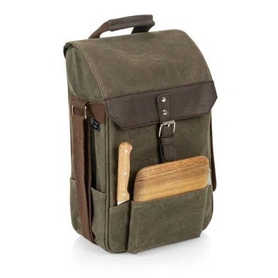Legacy 2 Bottle Insulated Wine Cooler Picnic Tote Bag With Cheese Board And Knife Set