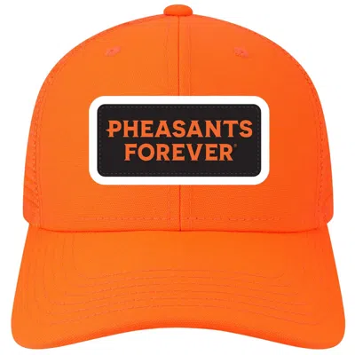 Legacy Adult Pheasants Forever Patch Snapback Hat In Orange