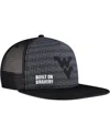 Legacy Athletic Men's Charcoal West Virginia Mountaineers Built On Bravery Shadow Snapback Hat In Charcoal