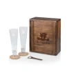 Legacy Disney's Mickey Minnie Mouse Beverage Glass Set, 6 Pieces In Acacia Wood
