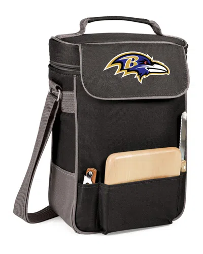 Legacy Dnu Discontinued Dnu/inactive  Duet Wine Tote With Baltimore Ravens Digital Print