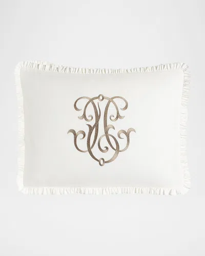 Legacy Each Essex King Embroidered White Box Sham