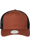 Legacy Five-panel Trucker Cap In Red