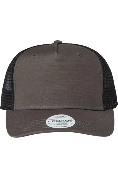 Legacy Five-panel Trucker Cap In Black